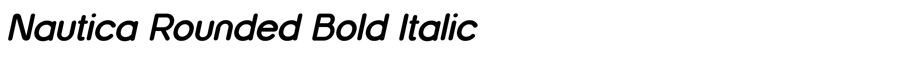 Nautica Rounded Bold Italic